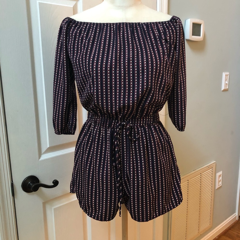 🔴Navy Romper